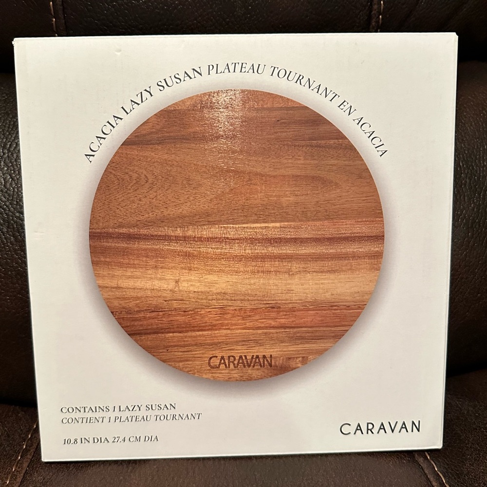 Caravan Lazy Susan Wood Board